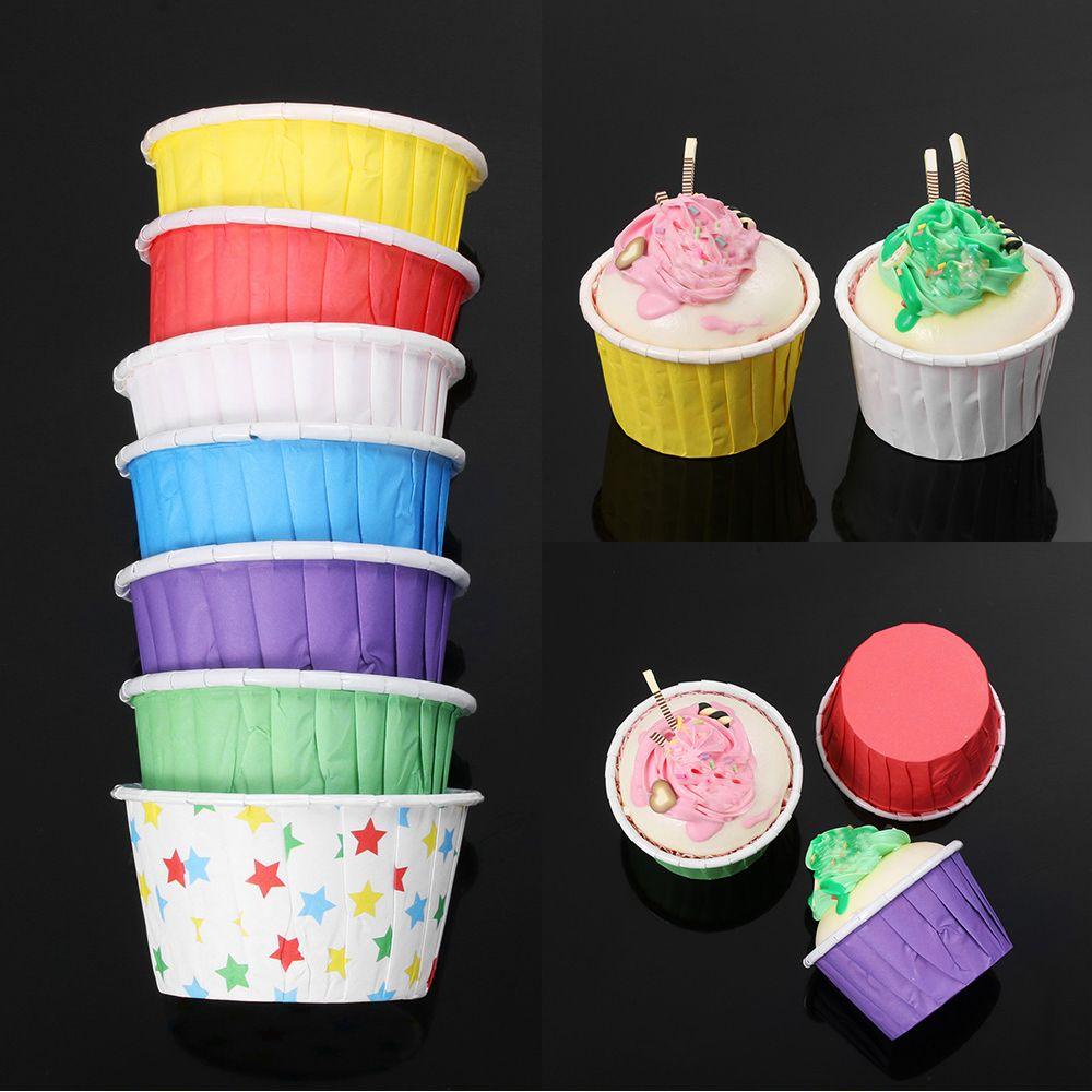 50 Giấy Gói Bánh Cupcake Nhiều Màu Sắc