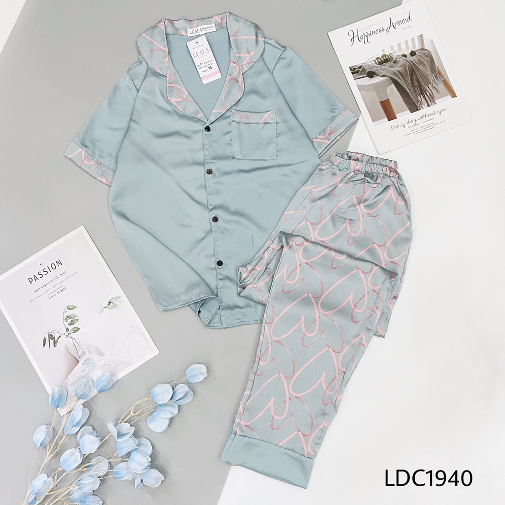 [Pijama Cao Cấp Fullsize] Pijama Ngắn Tay - Bộ Mặc Nhà Cộc Dài Lụa Satin Cao Cấp Mềm Mại An Toàn Với Làn Da | BigBuy360 - bigbuy360.vn