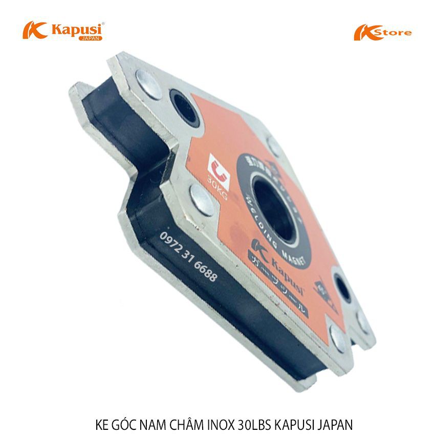 KE GÓC NAM CHÂM INOX 30LBS KAPUSI JAPAN - NAM CHÂM KE GÓC VUÔNG 30KG