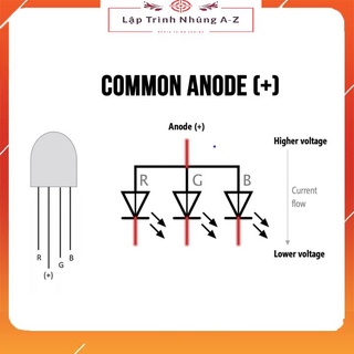 [Lập Trình Nhúng A-Z][G13] Combo 10 Chiếc Led RGB 4 Chân Siêu Sáng Phi 5mm