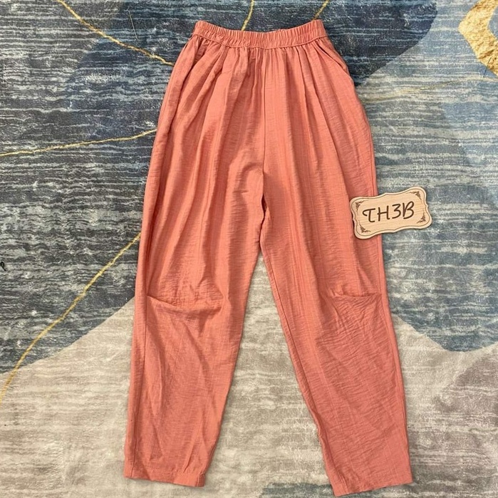 Quần baggy đũi lụa mới freesize, quần đũi dài nữ chất đẹp siêu mát thiết kế đầu gối cực lạ