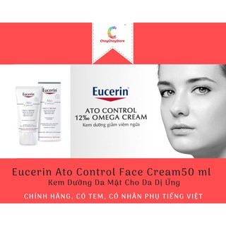 [CHÍNH HÃNG CÓ TEM] Eucerin Ato Control Face Care Cream (50 ml) - Kem Dưỡng Da Mặt cho da dị ứng