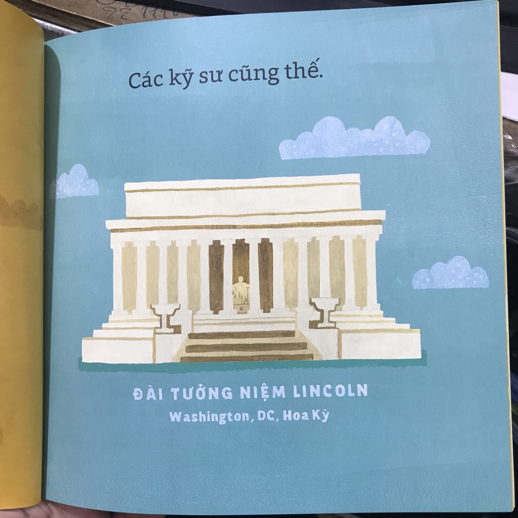 Sách - Bé Yêu Kỹ Thuật Kết Cấu Công Trình (song ngữ cho trẻ 0-6 tuổi)
