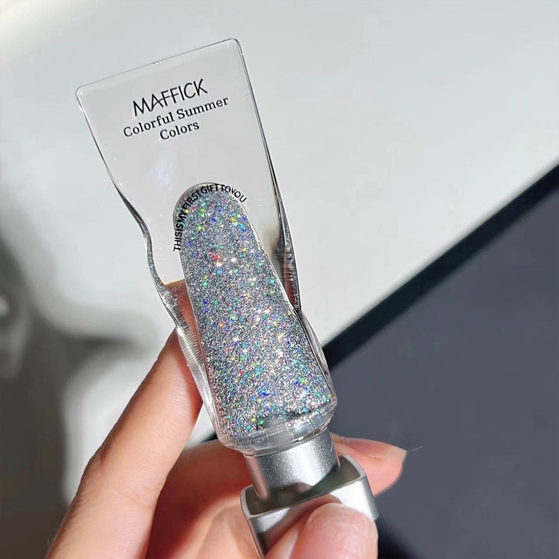 Phấn Mắt Dạng Lỏng 6 Màu Ngọc Trai Kim Cương Lấp Lánh Tự Nhiên Lâu Trôi Không Thấm Nước Maistok