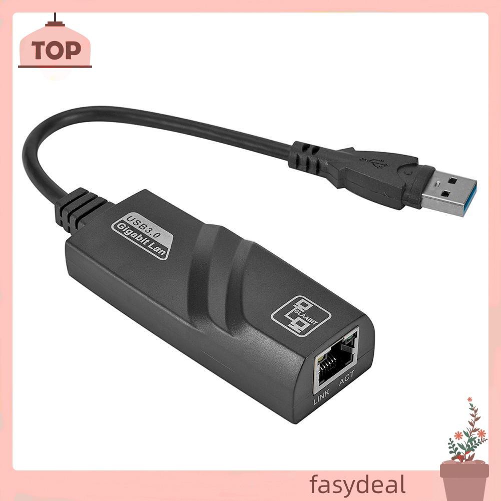 (Fas) Cáp Chuyển Đổi Mini Usb 3.0 Gigabit Ethernet Sang Rj45 Lan Network Card Cho Pc