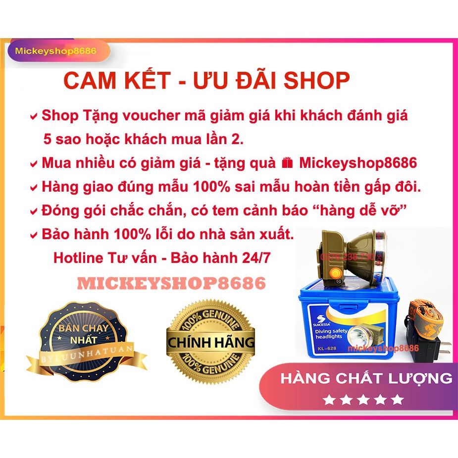 Đèn pin đội đầu SUNCESSA KL 628 35W siêu sáng chống nước kín nước Ánh sáng vàng và trắng đèn đeo đầu đi rừng soi ếch | BigBuy360 - bigbuy360.vn