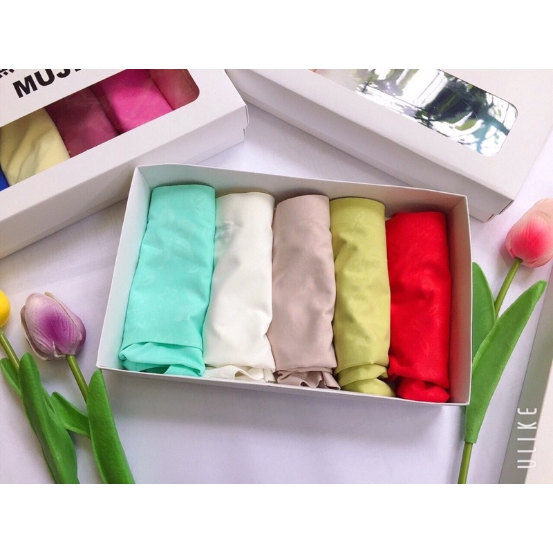 Quần su gấm in hoa cao cấp kèm túi zip