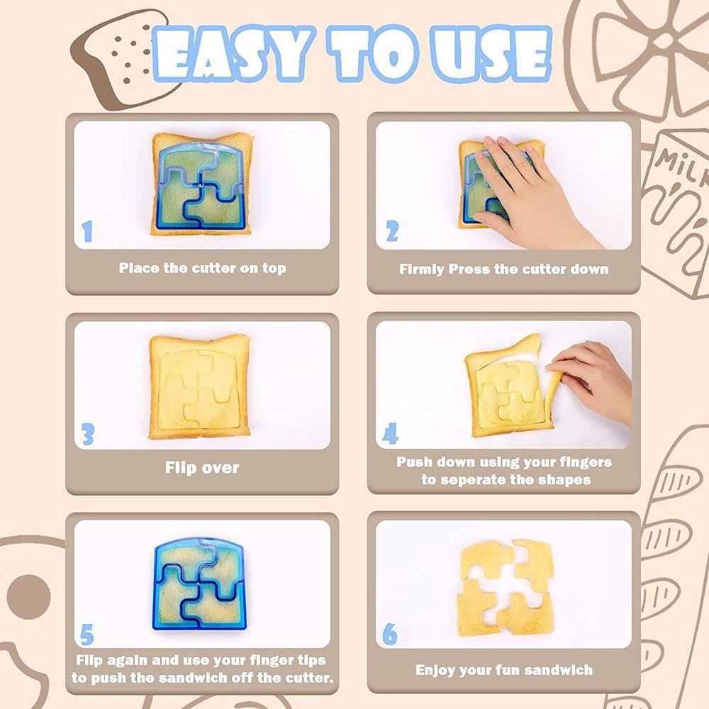 LONTIME Bộ 36 Dụng Cụ Cắt Và Làm Bánh Sandwich