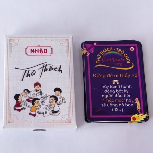 Bộ bài Nhậu thử thách, nâng cao drink game, hấp dẫn cùng bạn bè Card World P2