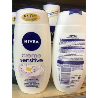 Sữa tắm Nivea 250ml Đức các màu
