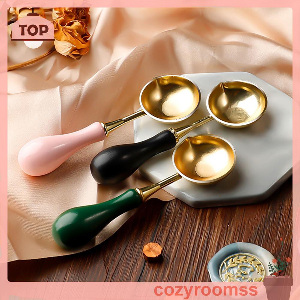 Muỗng Múc Sáp Nóng Chảy Có Cán Gỗ Tiện Dụng