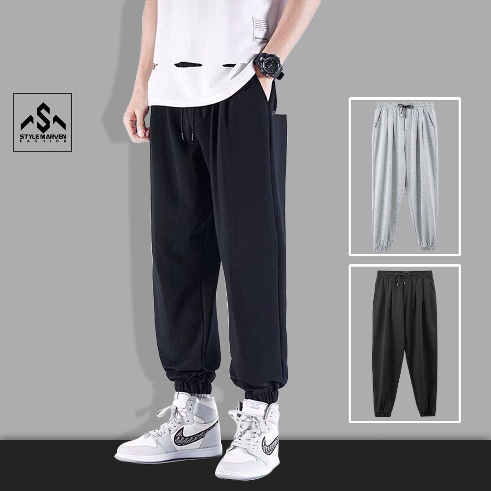 Quần jogger nam bo chun gấu STYLE MARVEN chất thun da cá co giãn - QUAN SM002