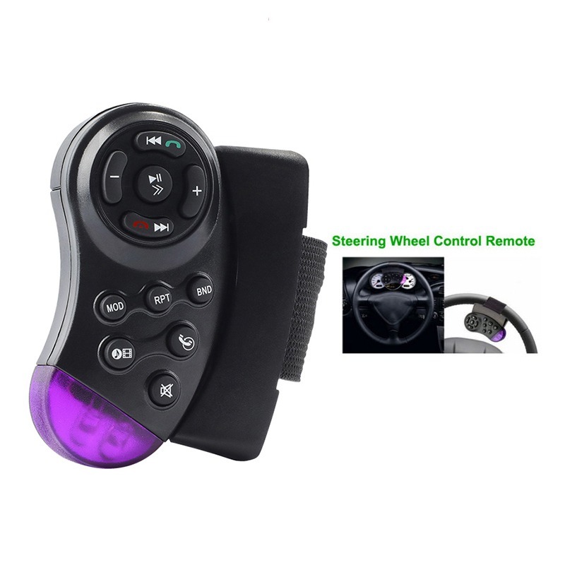 Bộ Máy Phát Nhạc MP5 CD DVD VCD Gắn Vô Lăng Xe Hơi 11 Phím Chuyên Dụng