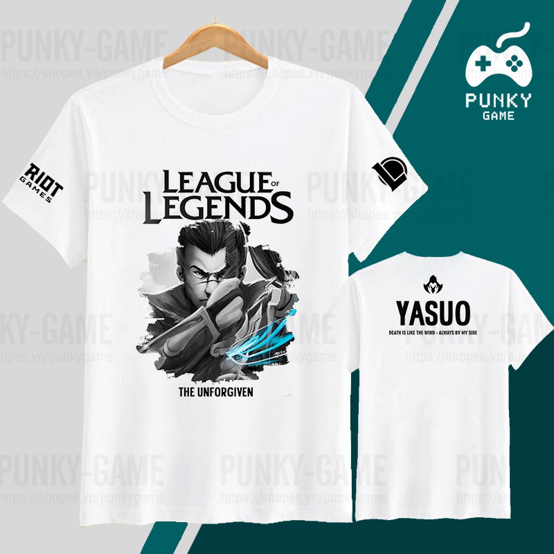 Áo thun Liên Minh Huyền Thoại (LMHT) YASUO Digital Art ngắn tay