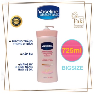 Sữa dưỡng thể trắng da Vaseline Bigsize - Vaseline Healthy UV Lightening Body Lotion 723ml