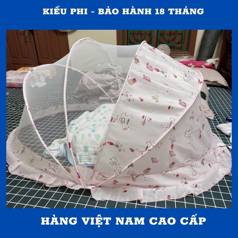 Màn chụp cho bé - mùng chụp sơ sinh chống muỗi cho bé trai gái, bé lớn gấp gọn siêu tiện hàng Việt Nam