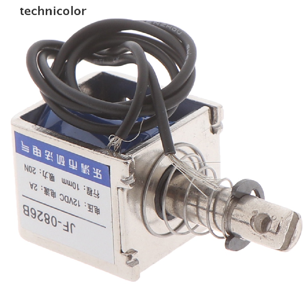 technicolor JF-0826B 12V/2A 10mm 20N push pull type open frame solenoid electromagnet TYG
