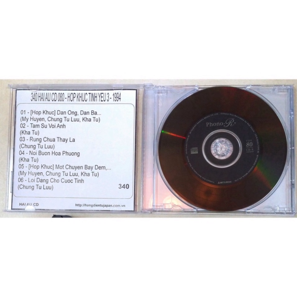 Bộ 5 CD Hợp Khúc Tình Yêu của Trung Tâm Hải Âu