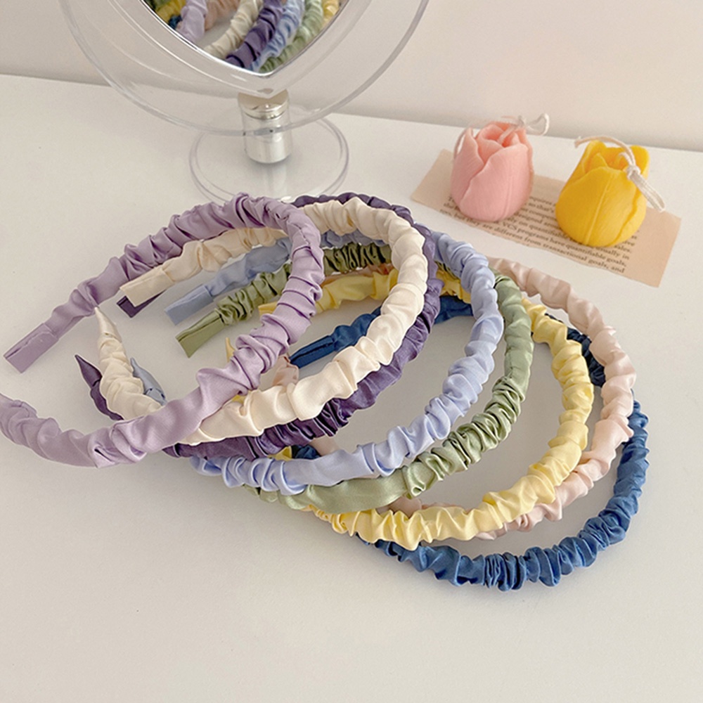 Cài tóc bằng vải satin màu kẹo thời trang dành cho nữ