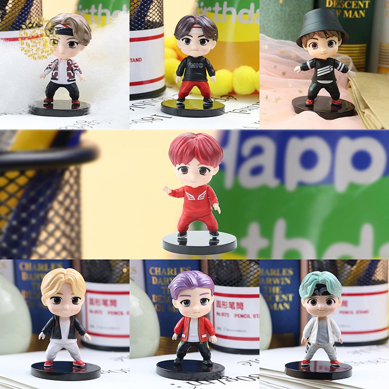 Sét 7 Mô Hình Nhân Vật Chibi Nhóm Nhạc BTS