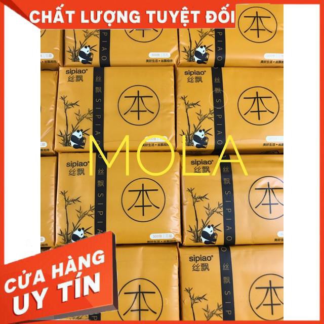 [XẢ KHO+FREE SHIP]  gói giấy ăn gấu trúc SIPIAO siêu mềm mại siêu dai, có bán lẻ