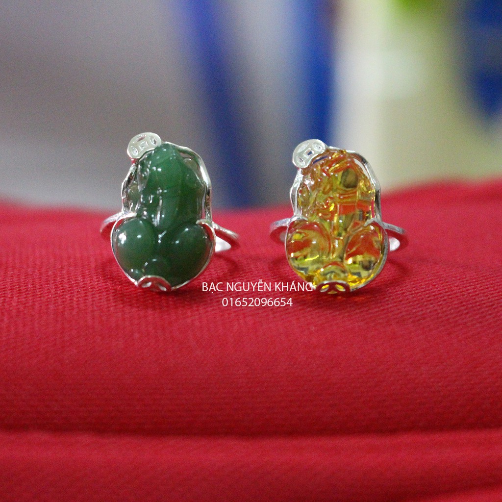 NHẪN TỲ HƯU BẠC TA BỌC ĐÁ PHONG THỦY CHO NGƯỜI MỆNH KIM, MỘC, THỦY, HỎA, THỔ