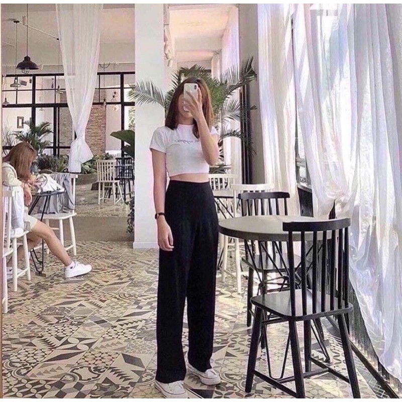 [Ảnh thật cận chất ] Quần ống rộng culottes xuông dài chiết eo | BigBuy360 - bigbuy360.vn
