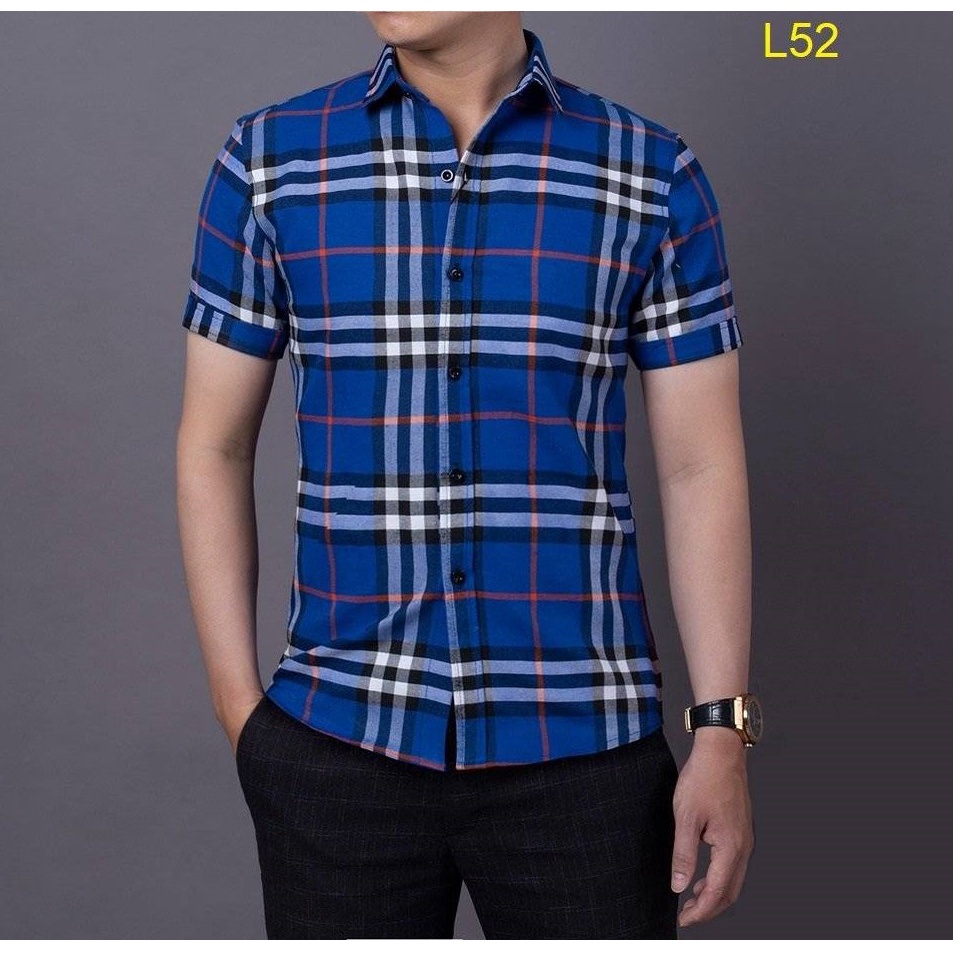 SƠ MI NAM KẺ BURBERRY - THỜI TRANG NAM - HÀNG MAY TẠI XƯỞNG - MẪU MÃ ĐA DẠNG