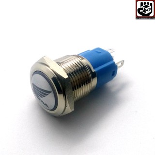 Công tắc led inox 12mm on off logo honda