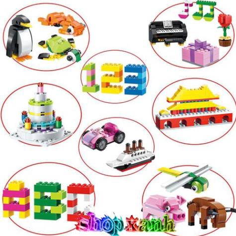 ⛔MIỄN PHÍ VẬN CHUYỂN⛔ Đồ Chơi Lắp Ghép Trí Tuệ Lego 460 Chi Tiết Tăng Khả Năng Sáng Tạo Cho Bé