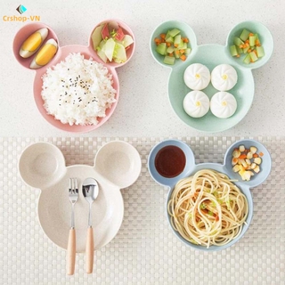 CR Set 1 Tô Đựng Thức Ăn Cho Bé Hình Chuột Mickey Đáng Yêu