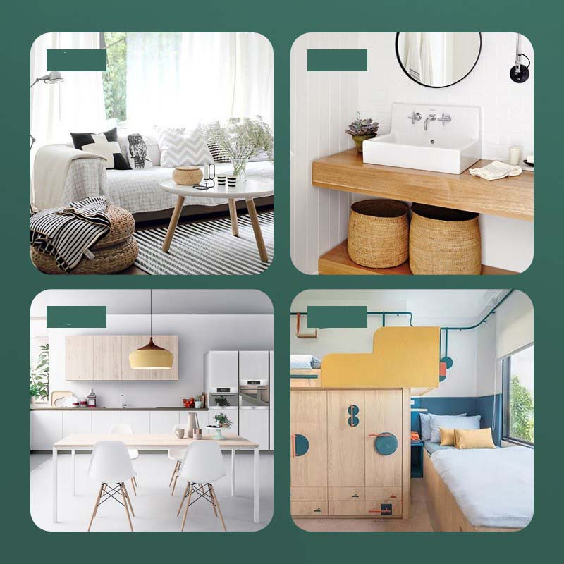 Giá đựng đồ gắn tường tự dính không cần khoan thiết kế trong suốt đa năng tiện dụng