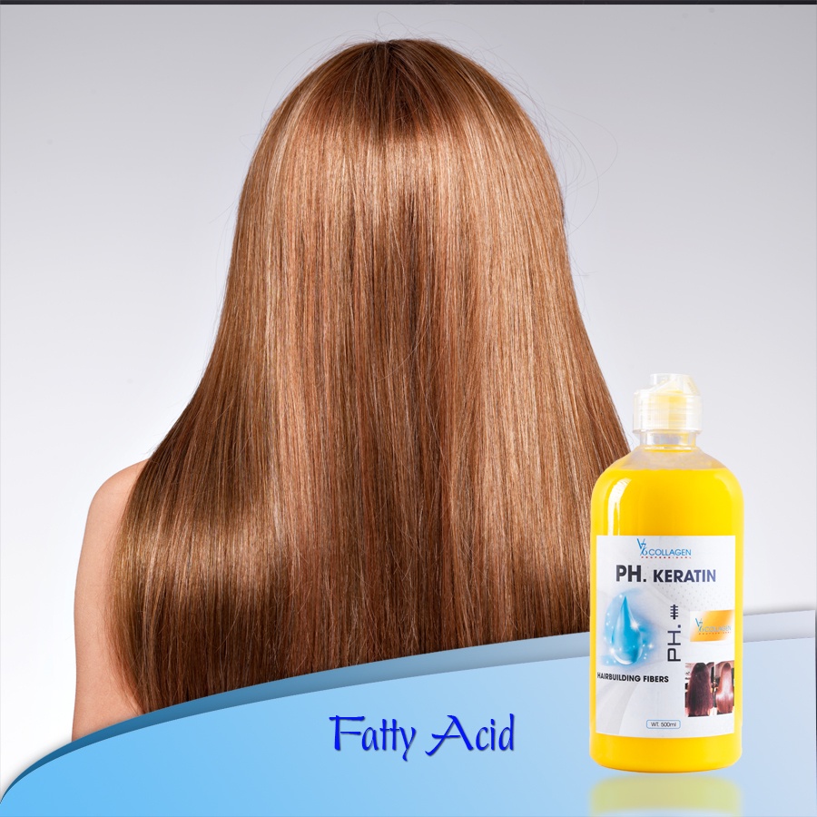Kem ủ xả tóc Axit béo phục hồi tóc chuyên sâu PH Keratin V76 Collagen Italy 500ml
