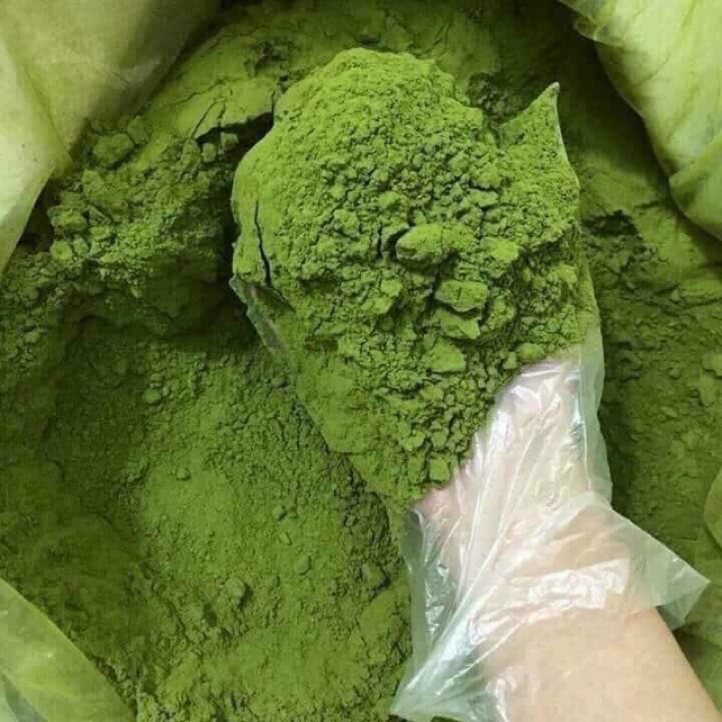 Bột trà xanh 100gr đắp mặt trắng da.