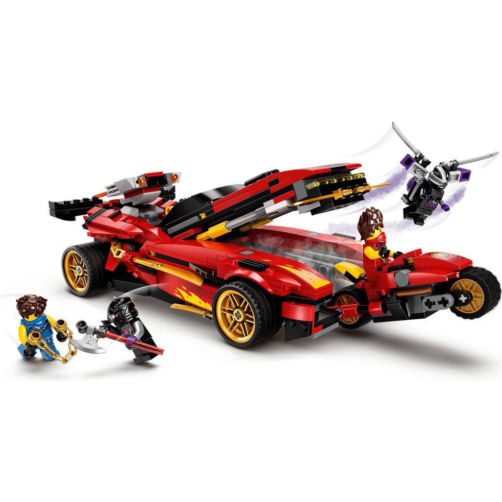 71737 Đồ chơi lắp ráp Iego Ninjago X-1 Ninja Charger - SIêu xe chiến đấu của KAI