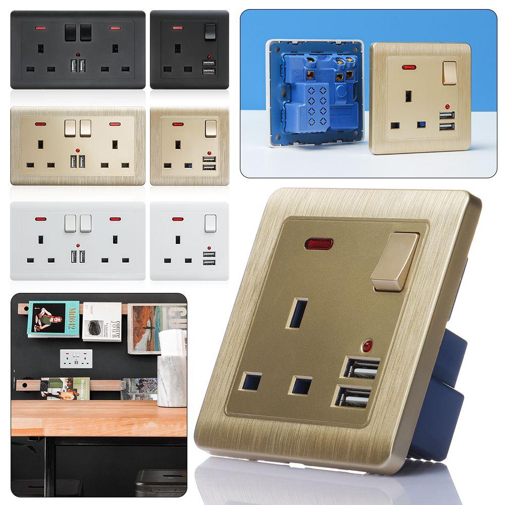 LANFY Ổ Cắm Sạc Nhanh Với Cổng USB Dùng Trang Trí Nhà