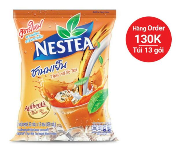 TRÀ SỮA NESTEA THAI MILK TEA 429g (33g x 13 gói)