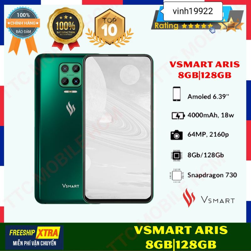Điện thoại Vsmart Aris  và vsmart live 4 mới nguyên seal - Hàng Chính Hãng