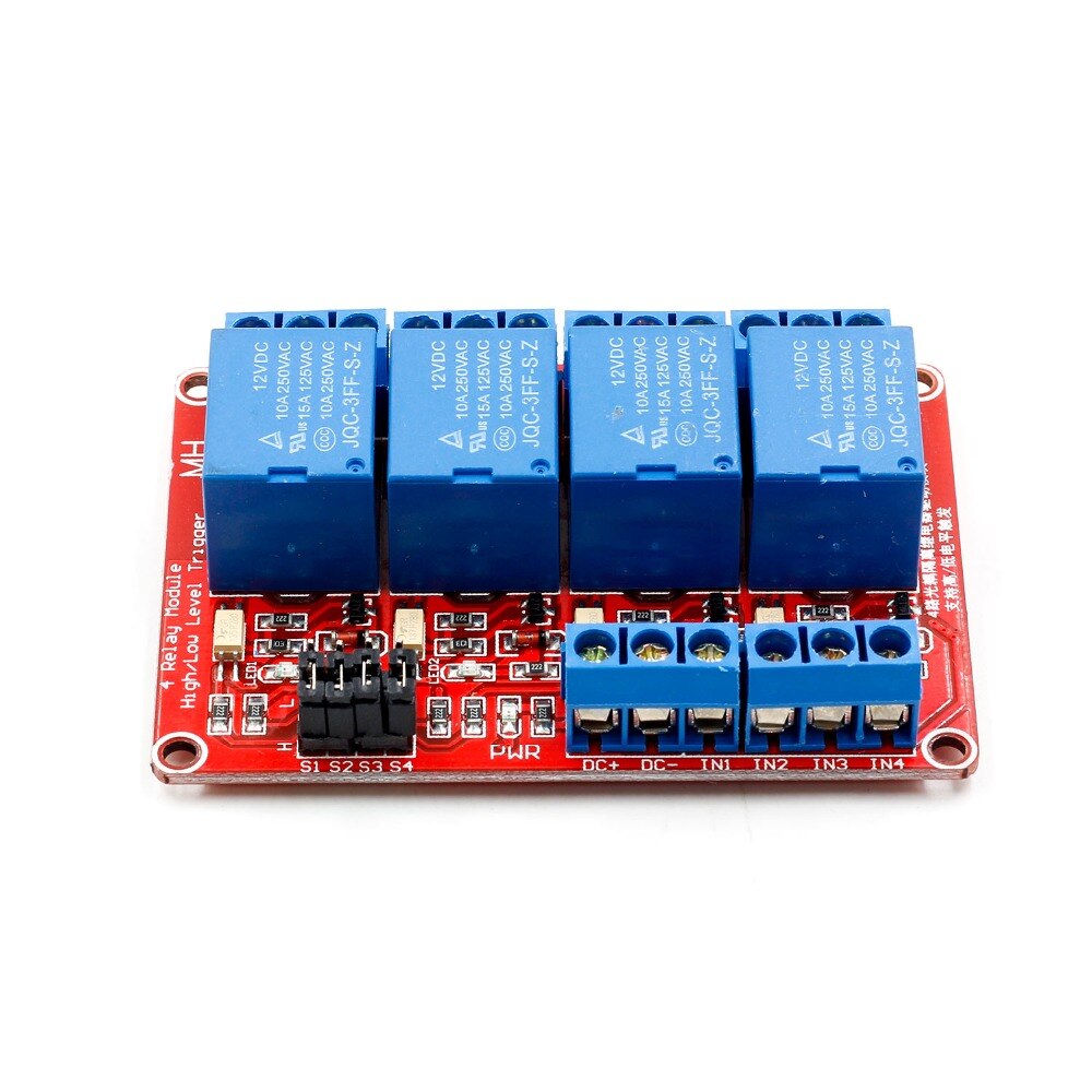 CHANNEL LEVEL Mô Đun Rơ Le 4 Kênh 4 Kênh Hỗ Trợ Cách Ly Quang Và Thấp 12v