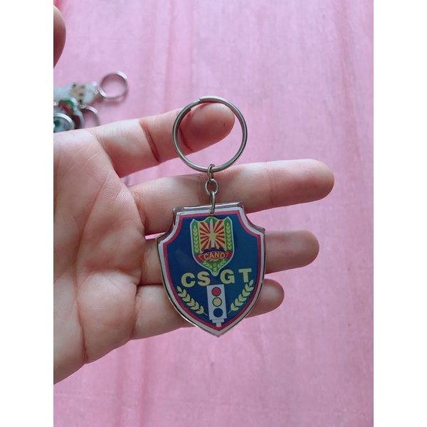 Móc khoá nhựa công an