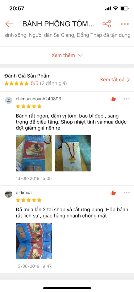 BÁNH PHỒNG TÔM CAO CẤP SA GIANG HỘP 500GR | BigBuy360 - bigbuy360.vn