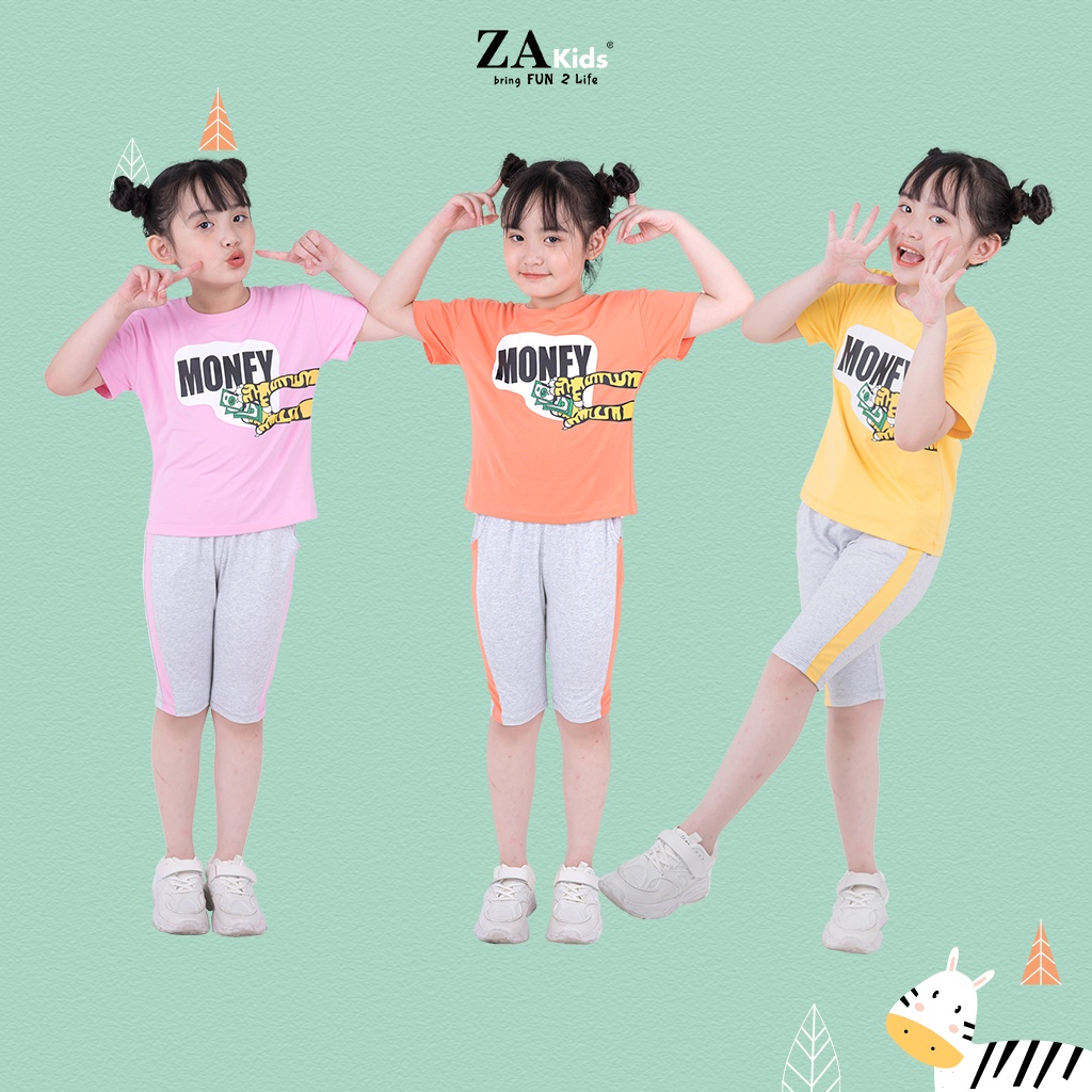 Bộ Quần Áo Thun Tay Ngắn Bé Gái (2-14 Tuổi) ZA Kids ZA22154TN