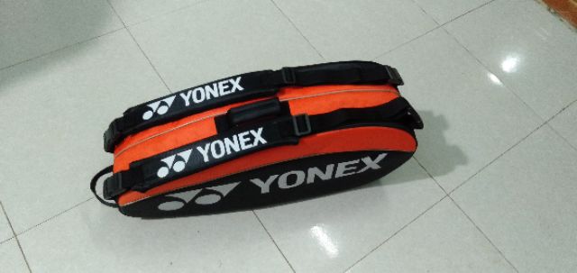 Bao vợt cầu lông 2 ngăn chính màu cam