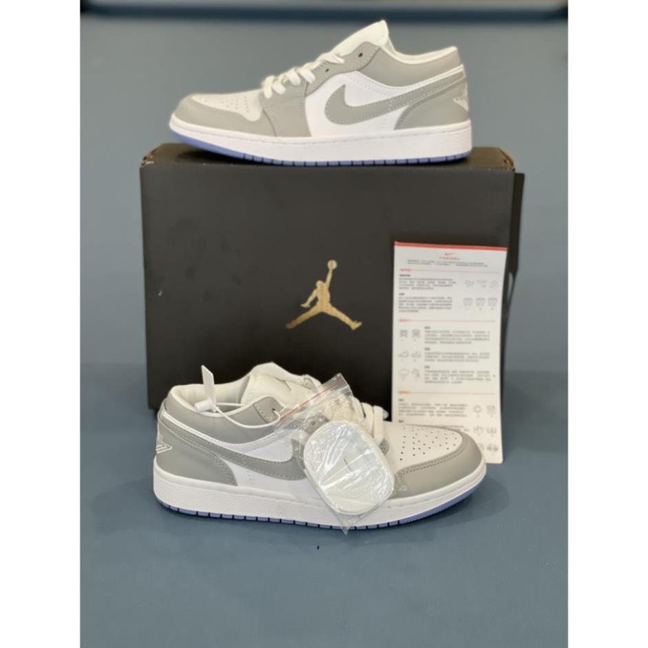 Giày thể thao Joran 1 Low "WOLF GREY" chất lượng nguyên bản , jordan 1 thấp cổ WOLF GREY - HÀNG MỚI VỀ