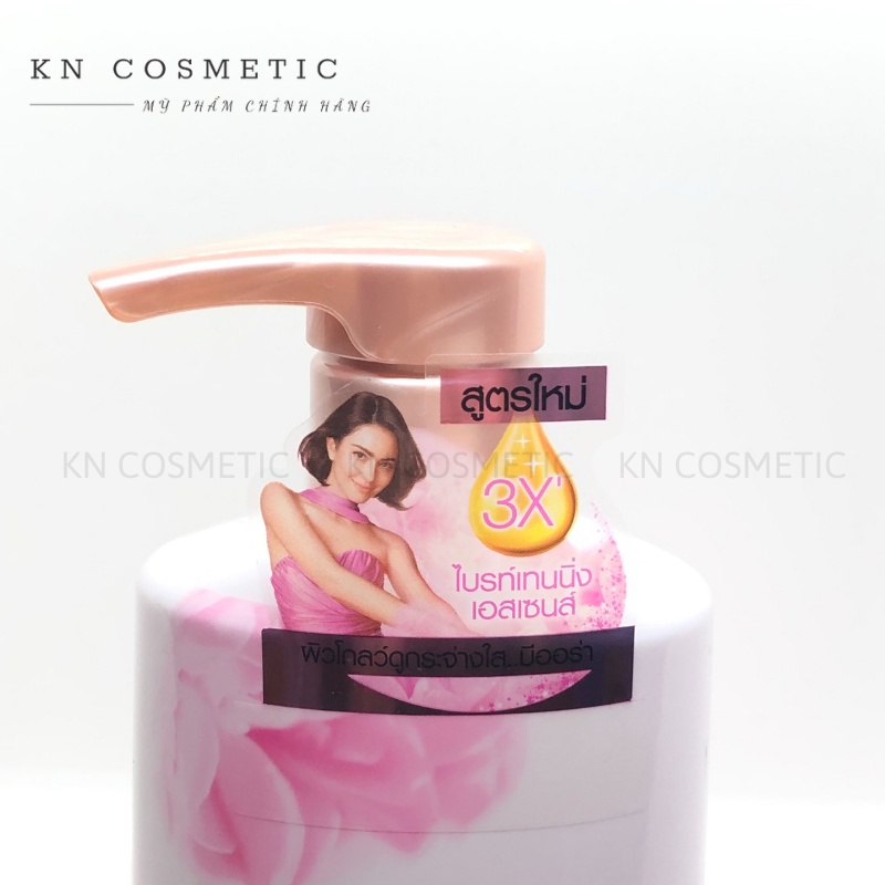 Sữa Tắm Lux Thái Lan Soft Rose Delicate Fragrance Sữa Tắm Sáng Da Hương Hoa Hồng Pháp Chai 500ml