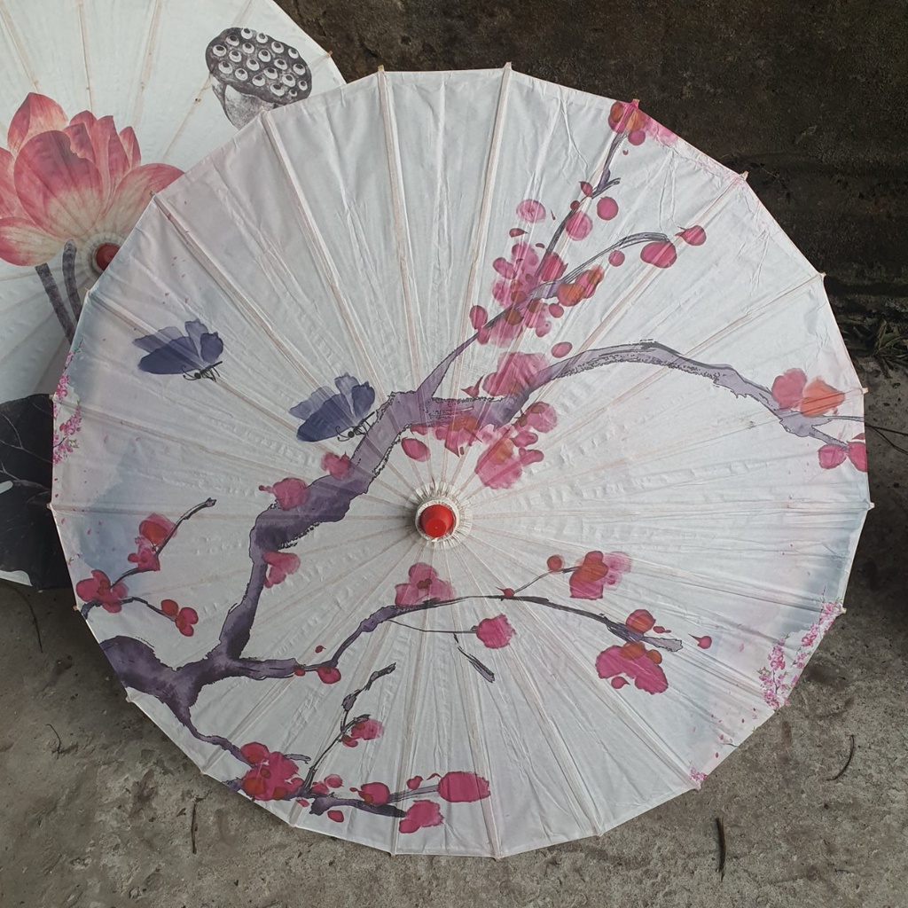 Ô Dù Giấy - Ô Dù Vải Cổ Trang Tua Rua Phong Cách Cổ Trang Trung Quốc - Chụp Ảnh Cổ Trang Cosplay