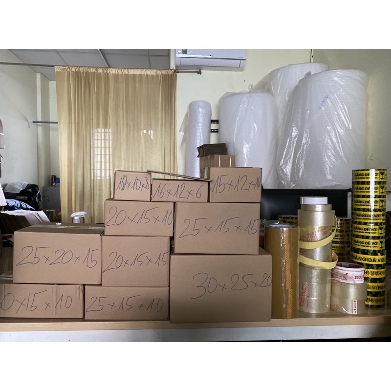 15x12x10cm Combo 100 thùng hộp carton đóng gói hàng hóa