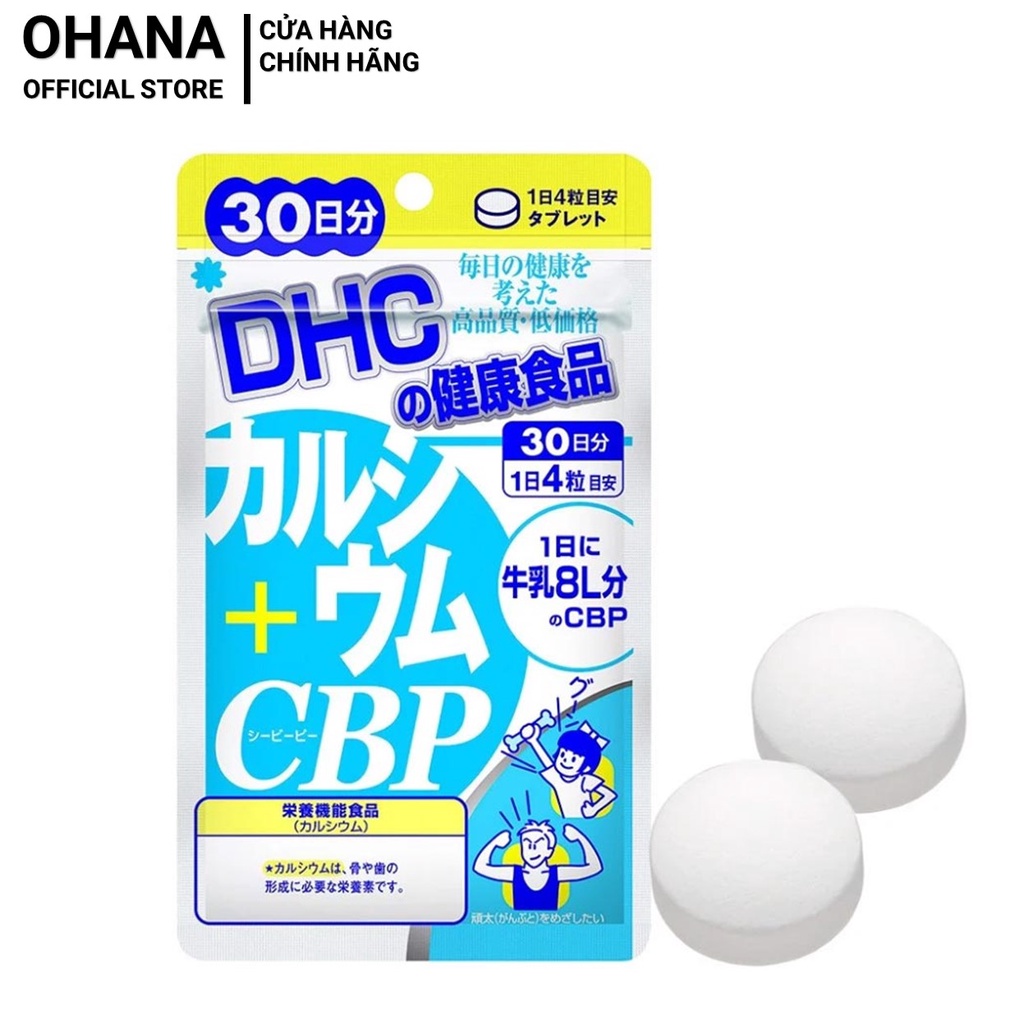 Viên Uống Bổ Sung Canxi DHC Calcium + CBP Nhật Bản 30 Ngày (120 viên)