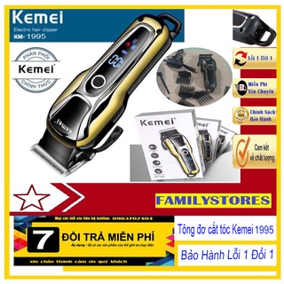 [Chính Hãng] Tông Đơ Cắt Tóc Không Dây Kemei KM-1995 ⚡FreeShip⚡| Tông Đơ Dùng Cho Thợ Chuyên Nghiệp, SALON