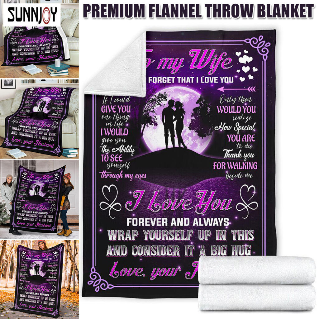 Chăn Cao Cấp Cho Vợ Tôi Tôi Tôi Yêu Bạn Chăn Nỉ Flannel Tình Yêu, Quà Tặng Chăn Nhung Lông Mềm Ấm Cúng-168